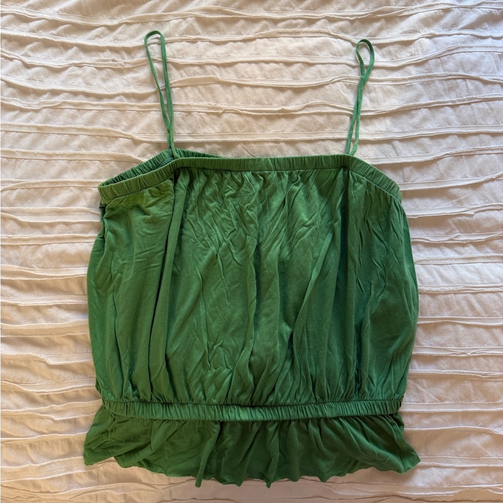 Reformation Liliana Top in Green - Picture 2 of 4
